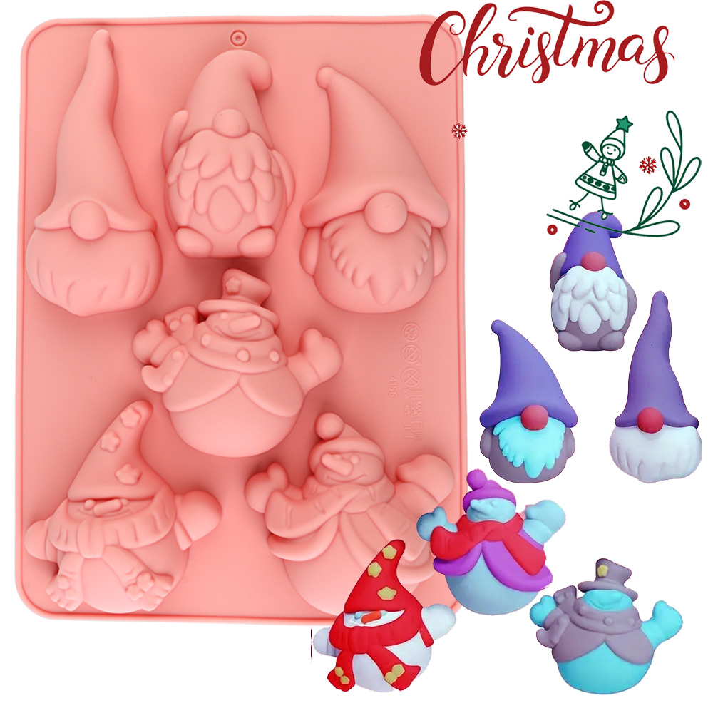 Candle Making Tutorial - 6 Bölmeli Noel Gnome Kek Çikolata