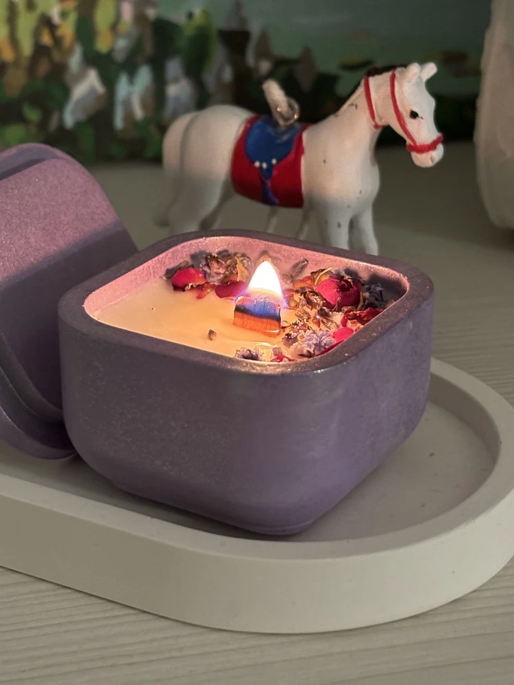Candle Making Jars With Lids - 1 takım DIY Mum Kavanoz Silikon