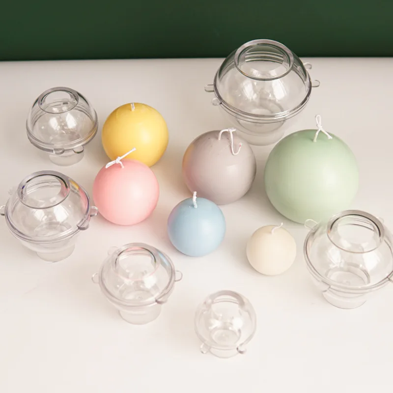 Candle Making Kits - 5-8 cm Küresel Mum Plastik Kalıp
